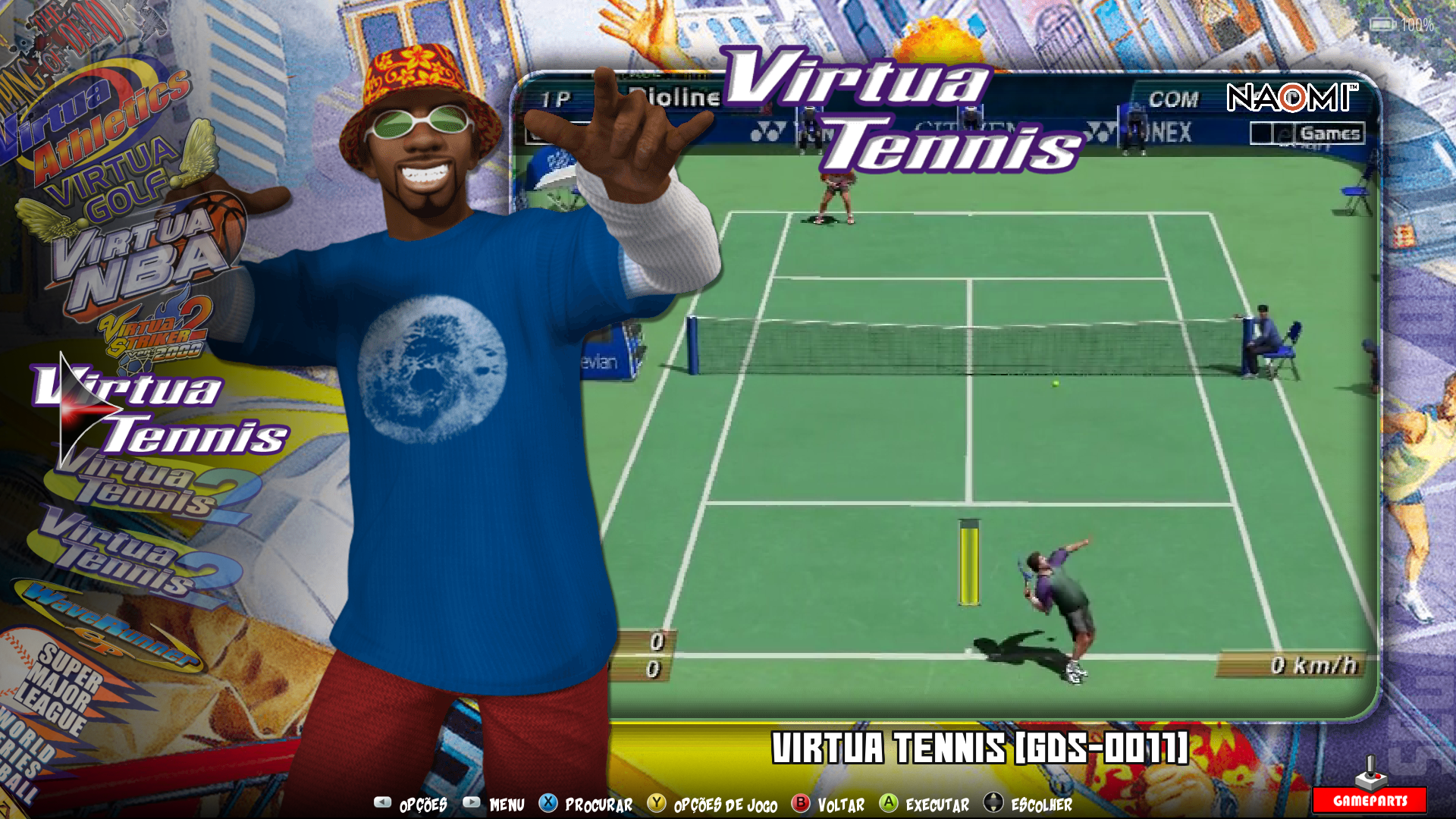 Juegos disponibles - Captura Virtua Tennis